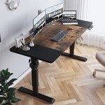 Radlove Electric Height Adjustable Standing Desk, 63x 30 Inches Stand Up Ergonomic Desk Workstation, Splice Board Home Office Computer Table