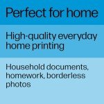 HP Envy 6155e Wireless All-in-One Color Inkjet Printer, Print, scan, Copy, Duplex Printing Best-for-Home, 3 Months of Instant Ink Included (714L5A)