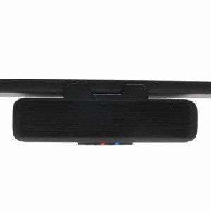 Cyber Acoustics USB & Bluetooth Speaker Bar (CA-2890BT) – USB Powered Speaker with Speakerphone for PC and Bluetooth to Simultaneously Connect to Smartphones, Clamps to Monitor, Convenient Controls