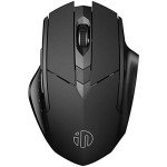 INPHIC Multi-Device Bluetooth Mouse Wireless, Rechargeable, USB Receiver, 6 Buttons, Ergonomic for Laptop, Computer, Mac, PC etc.