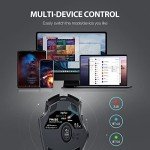 INPHIC Multi-Device Bluetooth Mouse Wireless, Rechargeable, USB Receiver, 6 Buttons, Ergonomic for Laptop, Computer, Mac, PC etc.