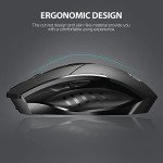 INPHIC Multi-Device Bluetooth Mouse Wireless, Rechargeable, USB Receiver, 6 Buttons, Ergonomic for Laptop, Computer, Mac, PC etc.