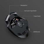 INPHIC Multi-Device Bluetooth Mouse Wireless, Rechargeable, USB Receiver, 6 Buttons, Ergonomic for Laptop, Computer, Mac, PC etc.