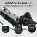 GTRACING Gaming Chair,Office Chair with Pocket Spring Lumbar Support, Ergonomic Comfortable Wide Office Desk Computer Chair with Outward Fixed Soft Armrests and Footrest (PU Leather, Black)