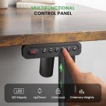SIAGO Electric Standing Desk Adjustable - 48 x 24 Inch Sit Stand up Desk with Cable Management - 3 Memory Preset Adjustable Height Computer Home Office Desk