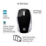 HP Wireless Mouse 200 (Black/Silver, 2HU84AA)