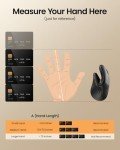ProtoArc Ergonomic Vertical Mouse, EM11 NL Bluetooth Rechargeable Mouse Wireless, Ergo Mouse with 3 Multi-Device for PC/Notebook/Laptop, 2.4GHz Optical Mouse for Windows, Mac OS Black
