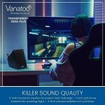 Vanatoo Transparent Zero Plus Near Field Studio Monitor Speakers Pair for TV, PC, Gaming. 120 Watt Powered Speakers for Desktop and Room use. AUX, USB, Bluetooth, Toslink Optical, Remote Control.