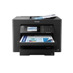 Epson Workforce Pro WF-7840 Wireless All-in-One Wide-Format Printer with Auto 2-Sided Print up to 13" x 19", Copy, Scan and Fax, 50-Page ADF, 500-sheet Paper Capacity, 4.3" Screen,Black