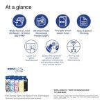 Epson Workforce Pro WF-7840 Wireless All-in-One Wide-Format Printer with Auto 2-Sided Print up to 13" x 19", Copy, Scan and Fax, 50-Page ADF, 500-sheet Paper Capacity, 4.3" Screen,Black