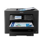 Epson Workforce Pro WF-7840 Wireless All-in-One Wide-Format Printer with Auto 2-Sided Print up to 13" x 19", Copy, Scan and Fax, 50-Page ADF, 500-sheet Paper Capacity, 4.3" Screen,Black