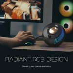 Creative Pebble X Plus 2.1 USB-C Computer Speakers with Subwoofer and Customizable RGB Lighting, Bluetooth 5.3, USB Audio, Up to 15W RMS Power for PC and Mac 