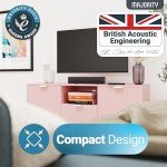 Majority Sound Bar for Smart TV, 50 Watts, 2.0 Bluetooth TV Sound Bar, 15 Inch Home Audio Sound Bars, Small Soundbar for TV and PC | AUX, RCA, Optical, USB | Gaming, Music, Movies - Bowfell Black