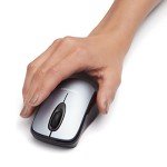 Amazon Basics 2.4 Ghz Wireless Optical Computer Mouse with USB Nano Receiver, Silver