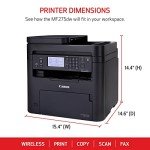 Canon imageCLASS MF275dw - Monochrome, Duplex Wireless Laser Printer, All-In-One With Scanner, Copier, Fax, Mobile Ready, 30 PPM, Black