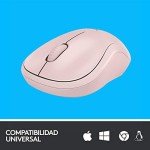 Logitech M220 Silent Wireless Mouse, 2.4 GHz with USB Receiver, 1000 DPI Optical Tracking, 18-Month Battery, Ambidextrous, Compatible with PC, Mac, Laptop (Off-White)