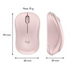 Logitech M220 Silent Wireless Mouse, 2.4 GHz with USB Receiver, 1000 DPI Optical Tracking, 18-Month Battery, Ambidextrous, Compatible with PC, Mac, Laptop (Off-White)