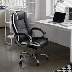 NEO CHAIR Office Chair Computer Desk Chair Gaming - Ergonomic High Back Cushion Lumbar Support with Wheels Comfortable Black Leather Racing Seat Adjustable Swivel Rolling Home Executive
