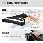NEO CHAIR Office Chair Computer Desk Chair Gaming - Ergonomic High Back Cushion Lumbar Support with Wheels Comfortable Black Leather Racing Seat Adjustable Swivel Rolling Home Executive
