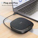 Anker PowerConf S330 USB Speaker, Conference Speaker for Home Office, Smart Voice Filter, Plug & Play, 4 Microphones for 360° Room Coverage, Clear Sound Profile