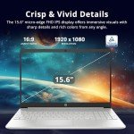HP 15.6" FHD Touchscreen Business Laptop, Intel i7-1255U, 32GB RAM, 1TB PCIe SSD, Intel Iris Xe Graphics, Num Pad, Webcam, Windows 11 Pro, Natural Silver, 32GB Hotface USB Card
