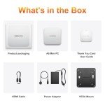 GEEKOM A6 Mini PC, AMD Ryzen 7 6800H(8C/16T, up to 4.7GHz), 32GB DDR5 RAM, 1TB PCIe 4.0 NVMe SSD, Radeon 680M, Compact Aluminium Design Windows 11 Pro Desktop Computer with USB4/8K UHD/Wi-Fi 6E/BT 5.2