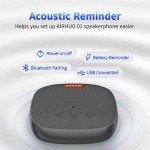 AIRHUG Conference Speaker and Microphone, Bluetooth Speakerphone with 360° Voice Pickup, Advanced Noise Reduction, USB-C Plug & Play, Compatible with Zoom and MS Team