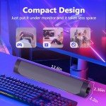 LXTNFU USB Computer Speakers for Desktop Pc,Bluetooth PC Speakers with Headphone Output,2 Ways Connect USB Powered Wired Speakers for Windows,Linux,Mac Air/Pro Phones(USB-C to USB Adapter Included)
