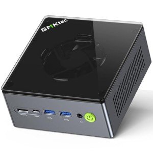 GMKtec Mini PC Gaming, M7 AMD Ryzen 7 PRO 6850H (8C/16T 4.70Ghz) Dual NIC LAN 2.5G Desktop Computer, 32GB DDR5 RAM + 512GB Hard Drive PCle SSD, Dual USB4, HDMI 2.1, USB-C