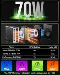 GMKtec Mini PC Gaming, M7 AMD Ryzen 7 PRO 6850H (8C/16T 4.70Ghz) Dual NIC LAN 2.5G Desktop Computer, 32GB DDR5 RAM + 512GB Hard Drive PCle SSD, Dual USB4, HDMI 2.1, USB-C