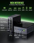 GMKtec Mini PC Gaming, M7 AMD Ryzen 7 PRO 6850H (8C/16T 4.70Ghz) Dual NIC LAN 2.5G Desktop Computer, 32GB DDR5 RAM + 512GB Hard Drive PCle SSD, Dual USB4, HDMI 2.1, USB-C