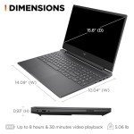 HP Victus 15 Gaming Laptop (15.6" FHD 144Hz IPS, AMD Ryzen 5 7535HS, 32GB DDR5 RAM, 1TB PCle SSD, (Radeon RX 6550M 4GB Beat RTX3050)) Backlit KB, Wi-Fi 6, Webcam, Ethernet, Win 11 Home