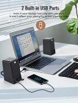OROW USB Computer Speakers,Hi-Fi Stereo PC Speakers,16W Desktop Speaker,Built-in DSP Sound Chip, Deep Bass&Pure Vocal,Laptop Speakers with Headphone Jack(S203)