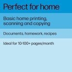HP DeskJet 2755e Wireless Color inkjet-printer, Print, scan, copy, Easy setup, Mobile printing, Best-for home, 6 month Instant Ink trial included, white (packaging may vary)