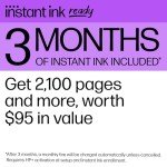 HP DeskJet 4255e Wireless All-in-One Color Inkjet Printer, Scanner, Copier, Best-for-Home, 3 Month Instant Ink Trial Included (588S6A)