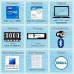 Dell 15.6" Laptop Computer for Home and Student, Intel 6-Core Processor (Beat i5-1135G7), 32GB DDR4 RAM, 1TB PCIe SSD, Business 3520 120Hz FHD, WiFi, Bluetooth, RJ45, HDMI, Windows 11 Pro
