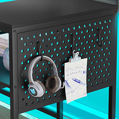 SEDETA L-Shaped Gaming Desk with Power Outlets
