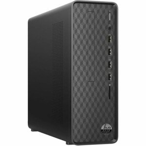 hp Slim Desktop, Intel Celeron Processor J4025, 8 GB DDR4-2400 SDRAM Memory, Intel UHD Graphics 600, Finish in Dark Black, Windows 11 Home, S01-aF2011