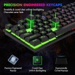 CHONCHOW 87 Keys TKL Gaming Keyboard and Mouse Combo, Wired LED Rainbow Backlit Keyboard 800-3200 DPI RGB Mouse, Gaming for PS4 Xbox PC Laptop Mac