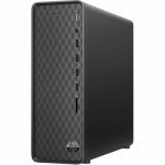 hp Slim Desktop, Intel Celeron Processor J4025, 8 GB DDR4-2400 SDRAM Memory, Intel UHD Graphics 600, Finish in Dark Black, Windows 11 Home, S01-aF2011