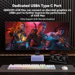 GEEKOM Mini PC AX8 Max, Dual 2.5G Lan AMD Ryzen 7 8745HS (Up to 4.9GHz, 3 Mode) Desktop Computers, Radeon 780M, 32GB DDR5 5600MHz RAM 1TB PCIe SSD, 2xUSB4/PD/WOL/8K 4 Display/Gaming/Business/Win11 Pro