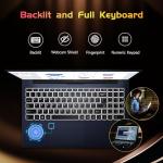 15.6-FHD-Laptop Student-Laptop, 16GB RAM 256GB SSD, Intel Pentium Quad-Core N100 Processor (Up to 3.4GHz) Backlit Keyboard Fingerprint WiFi 6 BT5.2 Business-Laptop, 2 Years Warranty Windows 11 Laptop