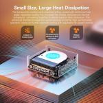 GEEKOM Mini PC AX8 Max, Dual 2.5G Lan AMD Ryzen 7 8745HS (Up to 4.9GHz, 3 Mode) Desktop Computers, Radeon 780M, 32GB DDR5 5600MHz RAM 1TB PCIe SSD, 2xUSB4/PD/WOL/8K 4 Display/Gaming/Business/Win11 Pro