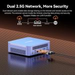 GEEKOM Mini PC AX8 Max, Dual 2.5G Lan AMD Ryzen 7 8745HS (Up to 4.9GHz, 3 Mode) Desktop Computers, Radeon 780M, 32GB DDR5 5600MHz RAM 1TB PCIe SSD, 2xUSB4/PD/WOL/8K 4 Display/Gaming/Business/Win11 Pro