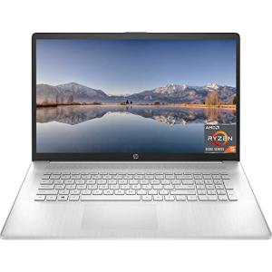 HP 17 Laptop, 17.3" FHD IPS Display, AMD Ryzen 5 5500U (Beat i7-11370H), 16GB RAM, 1TB SSD, AMD Radeon Graphics, Bluetooth, Webcam, HDMI, Windows 11 Home in S Mode, Natural Silver