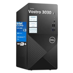 Dell Tower PC Desktop Computer for Home Business Student, 14th Gen Intel Core i3-14100 (Beat i5-12400), 32GB DDR5 RAM, 1TB PCIe SSD, WiFi 6, Bluetooth, DisplayPort, HDMI, KB & Mouse, Windows 11 Pro