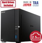 BUFFALO LinkStation 720 16TB 2-Bay Home Office Private Cloud Data Storage with Hard Drives Included/Computer Network Attached Storage/NAS Storage/Network Storage/Media Server/File Server