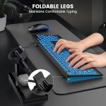 SABLUTE Large Print Backlit Keyboard, Wired USB Lighted Computer Keyboards with 7-Color & 4 Modes Backlit, Oversize Letters Keys Easy to See and Type, Keyboard Compatible for PC, Laptop