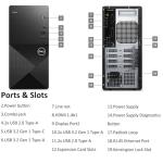 Dell Tower PC Desktop Computer for Home Business Student, 14th Gen Intel Core i3-14100 (Beat i5-12400), 32GB DDR5 RAM, 1TB PCIe SSD, WiFi 6, Bluetooth, DisplayPort, HDMI, KB & Mouse, Windows 11 Pro