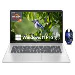 HP 17.3" HD+ Touchscreen Laptop, 17 Inch Business Laptop, AMD Ryzen 5 7530U (Beats i7-1165G7), 64GB RAM, 2TB SSD, Wi-Fi 6, Bluetooth, Anti-Glare, Webcam, HDMI, Numeric Keypad, Windows 11 Pro
